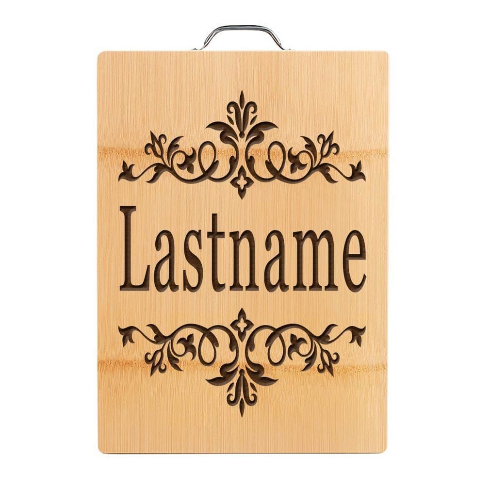 vspg Personalised Cutting Board Custom Surname