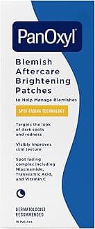 PanOxyl Blemish Brightening Patches: Dermatologist-Recommended, Help Fade Post-Acne Dark Spots and Reduce Redness, Large Clear Patches Cover a Bigger Area, Vegan and Latex-Free, 16ct