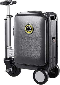 SE3S Smart Riding Luggage Electric Suitcase Scooter with Removable Battery (black)