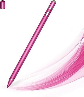 Stylus Pen for Touch Screens, Dual Pen Tips for iOS & Android Drawing & Writing, High Precise Active Digital Pencil for A-pple i-Phone 17/16/15/14/13, i-Pad Air/Pro/Mini, Phone, Tablet, Sam-Sung, Pink
