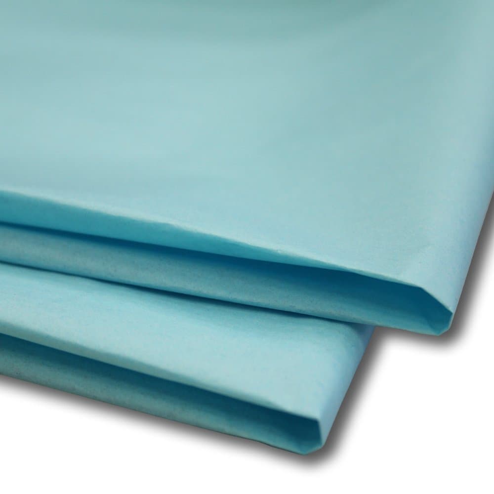 100 x Sky Blue Tissue Gift Wrapping Paper Sheets (20 x 30), 20" x 30"