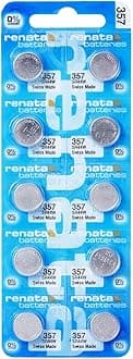 Renata Batteries 357/SR44SW 1.55V Watch Battery (10 Pack)
