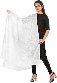 Traditions Bazaar Women's Pure Cotton Dupattas (Embroiderd)