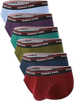 Mens Breathable Soft Underwear Open-fly Classic Briefs, Tag-free