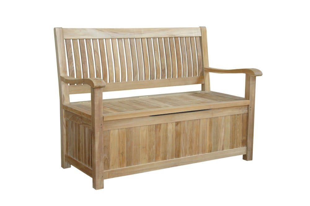 Anderson Teak Del-Amo Storage Bench, Dimone Sequoia