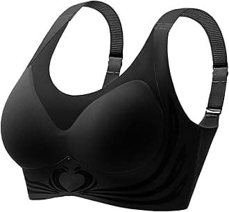 Womens Push Up Support Plus Size Ladies Non Wired Bra T Shirt Bra Comfort Seamless Workout