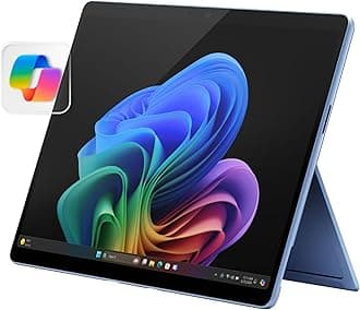 Surface Pro 2-in-1 Laptop/Tablet (2024), Windows 11 Copilot+ PC, 13" Touchscreen Display, Snapdragon X Plus (10 Core), 16GB RAM, 512GB Storage, Sapphire