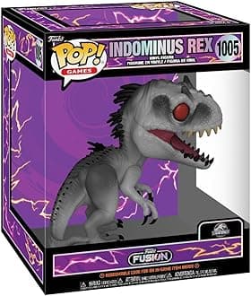 POP! Super: Fusion - Indominus Rex - 1/6 Odds for Rare Chase Variant - Jurassic Park - Collectable Vinyl Figure - Gift Idea - Official Merchandise - for Kids & Adults - Video Games Fans