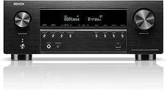 Denon AVR-S970H 8K Ultra HD 7.2 Channel (90W X 7) AV Home Audio Receiver, Built for Gaming, Music Streaming, 3D Audio & Video, Alexa + HEOS, Black, Bluetooth Amplifier