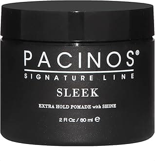 Pacinos Sleek - Signature Extra Hold Pomade with Shine, Long Lasting Definition, All Hair Types, 2 fl. oz.