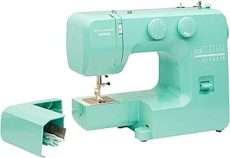 Janome Arctic Crystal Easy-to-Use Sewing Machine with Interior Metal Frame, Bobbin Diagram, Tutorial Videos, Made with Beginners in Mind for Garments, Patchwork, Light Quilting