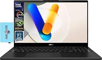 ASUS Vivobook Pro 15 Creator Laptop 15.6" OLED FHD 600nits Display (Intel Core Ultra 9-185H, RTX 3050 6GB, 24GB DDR5 RAM, 2x2TB PCIe SSD RAID 0 (4TB), Backlit KB, Thunderbolt 4, Win11H) w/DKZ USB Hub