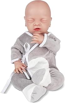 Vollence 20 inch Reborn Silicone Baby Doll Boy Anatomically Correct Lifelike Newborn Babies Stress Relief Anti-Stress Toys for Kids & Toddlers Child Gifts