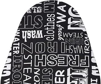 Amazon Brand - Umi QuickSteam Ironing Board Cover|Reusable & Washable Ironing Board Cover for Iron & Steam Press, Size- 73x34 cm, (Black)