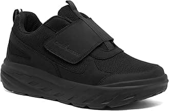 Men's Orthopedic Diabetic Wide Walking Shoes: Rebound Supportive Slip-Ons for Cushion, Plantar Fasciitis Comfort House Shoes for Foot and Neuropathy Pain Black Size 11.5