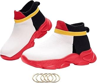 White Black Sneakers for Boys Girls Shoes Running Birthday Gift Tennis Costume Shoes