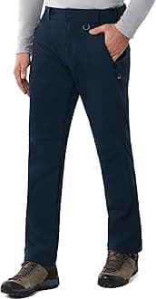 33,000ft Men's Winter Snow Ski Fleece Lined Pants Warm Waterproof Softshell Insulated for Snowboard Outdoor Work Hiking