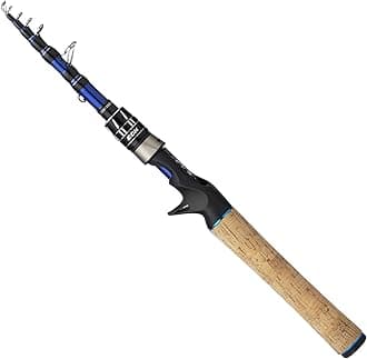 XPEDITE PRO Portable Telescopic Casting and Spinning Fishing Rods, 24T Carbon Blanks & Solid Carbon Tip, Cork Handle, Travel Rod, Short Collapsible Rods
