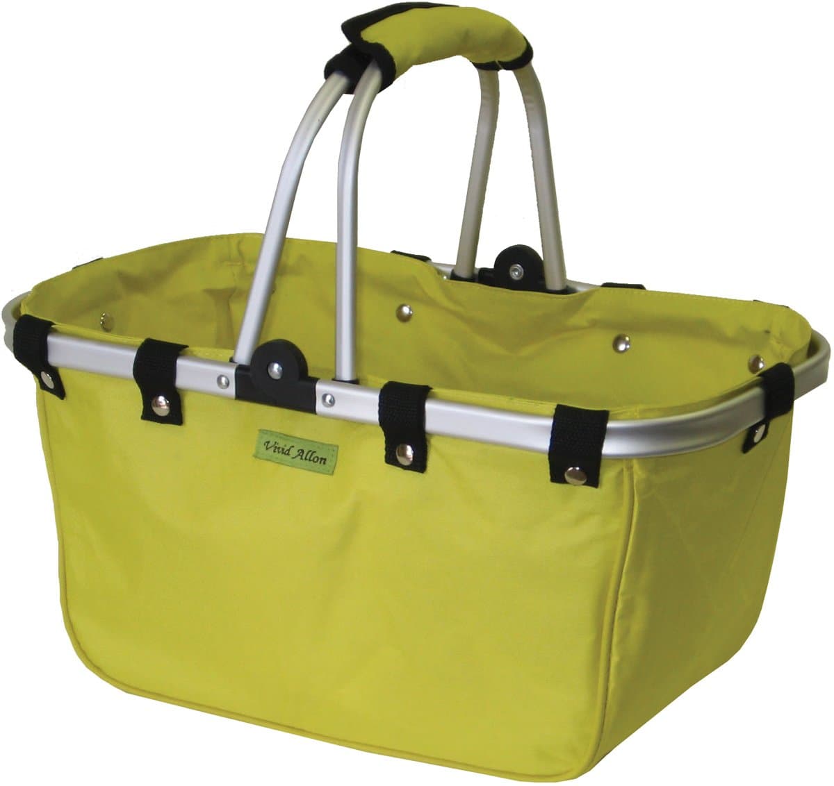 JanetBasket Lemon Large Aluminum Frame Basket