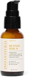 InstaNatural Retinol Serum Anti Wrinkle Anti Aging Facial Serum 1oz