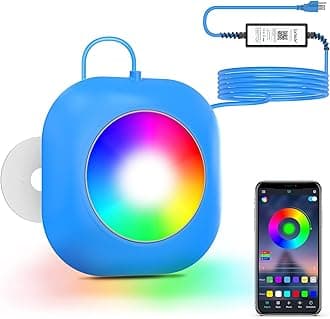 LED Pool Lights for Above Ground with APP Control, 20W Smart RGB Magnetic Underwater Lights with Timer, 800lm Dimmable, IP68 Waterproof 12V Submersible Light for Inground Aboveground Pools