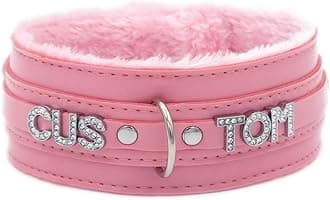 Custom Black Choker Collar For Women, Personalized Name Necklace punk gothic Vegan Leather Jewelry With Rhinestone Letters