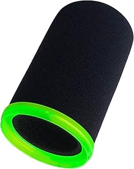 SM7b Foam Cover for Shuer SM7B, MV7 POP Filter RK345 Replacement, Windscreen with Colored Retaining O-Ring Identified Seat (Green)