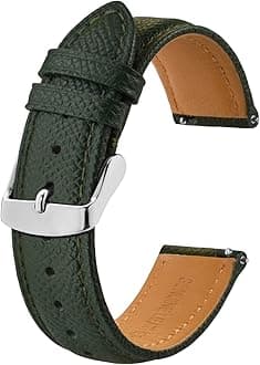 Watch Straps with Quick Release, Texture Leather Watchbands for Men Women, 18mm 20mm 22mm
