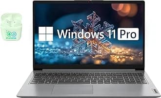 Lenovo IdeaPad 15.6" Laptop, 36GB RAM 2.6TB Storage (2TB SSD+128GB eMMC+512GB SD Card), Windows 11 Pro with 1-Year Microsoft Office 365 Included, Intel Celeron Processor, PLUSERA Earphones, Cloud Gray