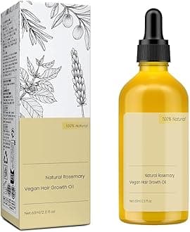 Hair Growth Oil, Carvenchi Organic Rosemary Oil for Dry Damaged and Growth Thin Hair.