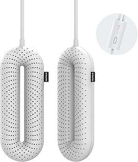 Electric Shoe Dryer, Ski Boots Dryer, Shoe & Boot Warmer to Dry Sweaty Shoes & Eliminate Bad Odor, 3/6/9 Hours Timed Auto Self Off (Standard UK Plug)