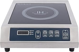 FROTH & FLAVOR Commercial Induction Cooktop Heavy Duty Electric Induction Cooker 3500 W,Silver