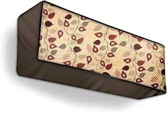 Split AC Cover Indoor Unit For 2 Ton Capacity AC, All Weather Cover/Attractive Digital Prints/Dustproof/Water Resistant Split Ac Cover (Brown Leaf)