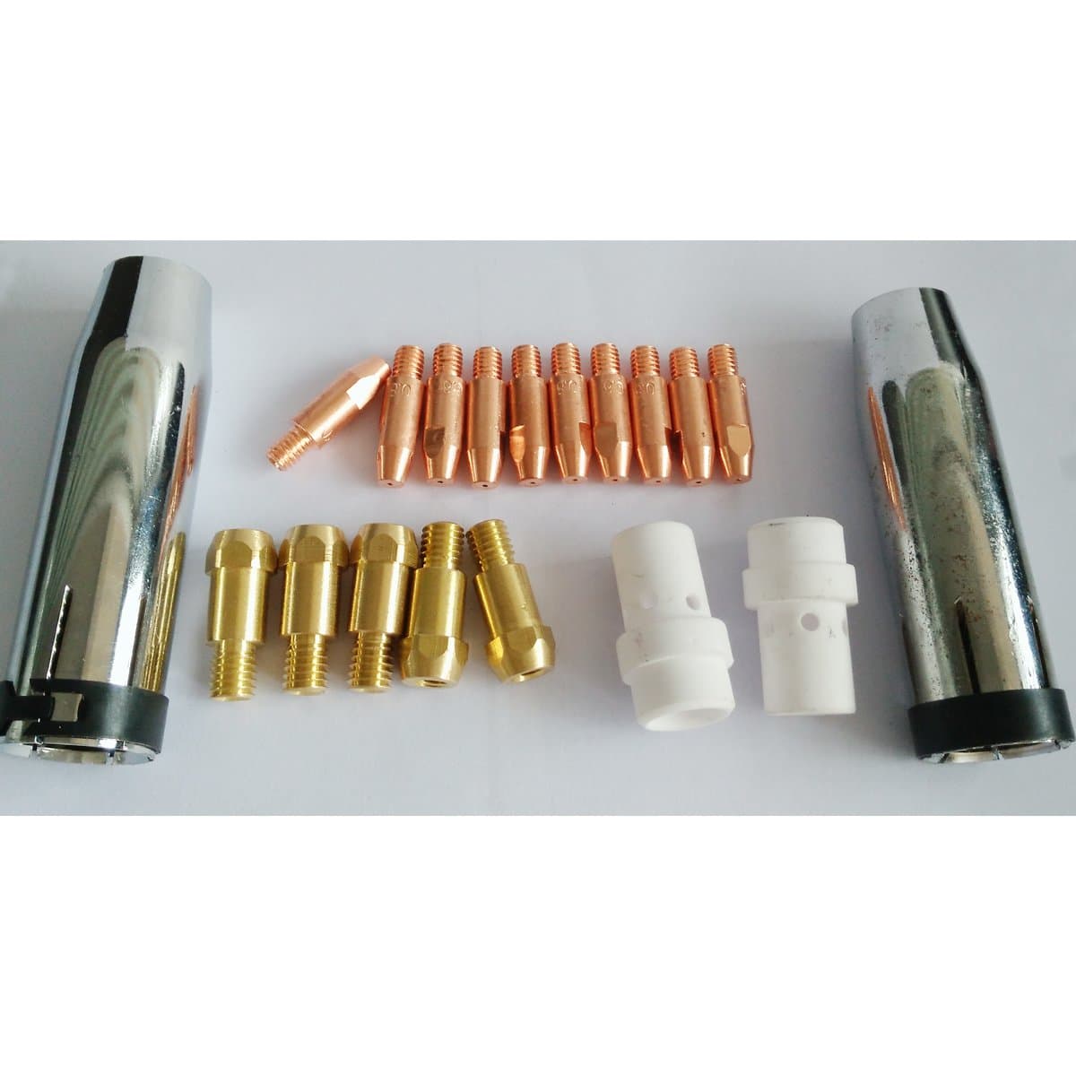 Nozzles Gas Diffusers Contact Tips Holder 1.0mm Consumables Kit For 36KD MIG Welding Torch
