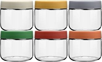 EONJOE 10 oz Glass Jars with Lids Meal Prep Portion Control Containers Pudding Yogurt Overnight Oats Salad Snack Cereal Candy Food Storage Cups Bowls Airtight