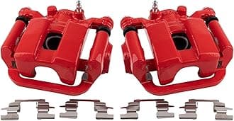 TRQ Performance Rear Driver and Passenger Side Brake Caliper Set Compatible with 03-04 Infiniti G35 with Single Piston Calipers 05 G35 All Wheel Drive 03-05 Nissan 350Z with Single Piston Calipers