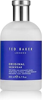 Ted Baker Original Skinwear Eau de Toilette for Men Woody Aromatic Fragrance with Lime, Bergamot, Sandalwood & Amber, Citrus, Refreshing, Mens Cologne Spray For Him 6.7 fl oz / 200ml
