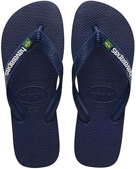 Unisex's Brasil Logo Flip Flops