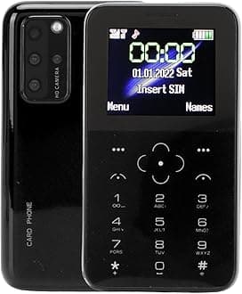 S10P Small Mini Mobile Phone for Students Children, 2G Dual SIM Mobile Phone, 5MP Rear Camera, Long Standby Battery, Lightweight and Small (Black)