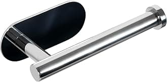 HouseAid Self Adhesive Toilet Paper Holder for Bathroom Stainless Steel Adhesive Toilet Roll Holder No Drilling Stick on Wall Polished Chrome