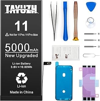 Battery for iPhone 11 Upgraded TAYUZH High Capacity Li-Polymer Battery Replacement ONLY for iPhone 11 (A2111, A2223,A2221) with Replacement Tools Kit and Installation Manual