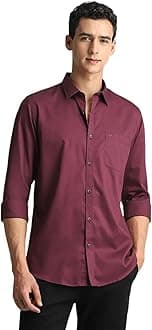 Men’s Slim Fit Full Sleeve Casual Shirt in Twill Weave Cotton