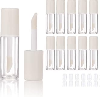 COSIDEA 10pcs Empty White 0.8ml mini lip gloss tubes Sample size lipgloss containers for sample sack lip oil DIY
