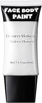 White Face Paint, Professional Face Painting Kit, Cream FX Water Based Body Paint, Full Coverage Foundation Makeup, SFX Makeup For Halloween Clown Joker Skeleton Corpse Zombie Vampire Cosplay