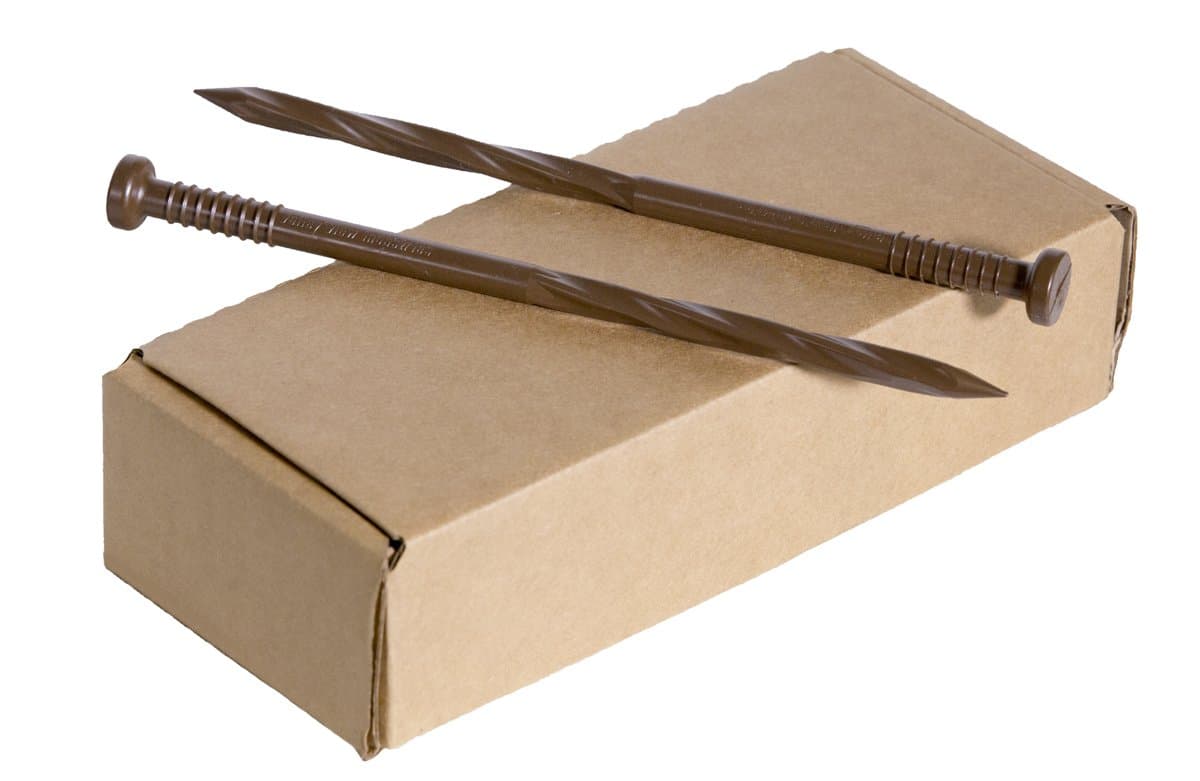 Landscape anchor spikes 9 inch Dark Brown 24 quantity
