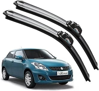 CARNYX Frameless Windshield Wiper Blades, Front Car Wipers Set of 2, Noise-Free, Durable Performance Compatible with (Swift Dzire (2014-2017) (D-21,P-19))
