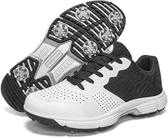 THESTRON Men Golf Shoes Mesh Breathable Golf Walking Sport Sneakers 7 Spikes ...