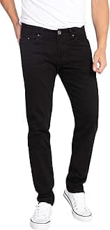 WULFUL Men's Slim Fit Skinny Stretch Comfy Denim Jeans Pants