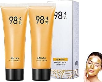 Peel-Off Anti-Wrinkle Whiten Mask, Peel-Off Anti-Wrinkle Whitening Mask, Golden Collagen Face Tear off Mask, Golden Peel Off Mask, Peel-Off Anti-Wrinkle Lifting Firming Masks (2pcs)