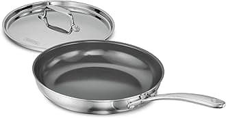 TRAMONTINA Fusao Healthy Triply Ceramic 20Cm Frypan Ex+ with Ss 304 Lid | Non Toxic (PFAS/PTFE/PFOA Free) Omlete Pan | Saute | Induction Friendly | Stay Cool Handle I 10 Year Warranty